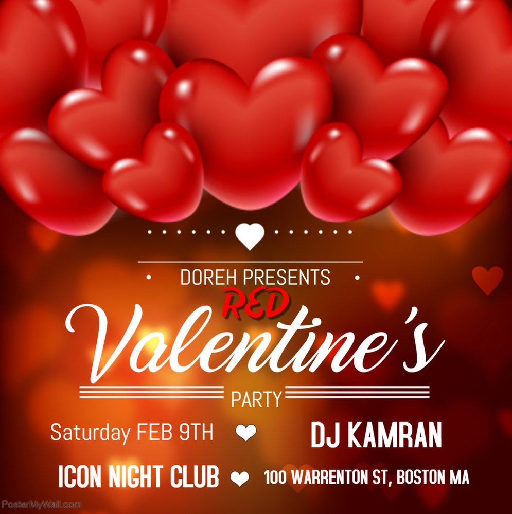 Red Valentine's Party In Boston