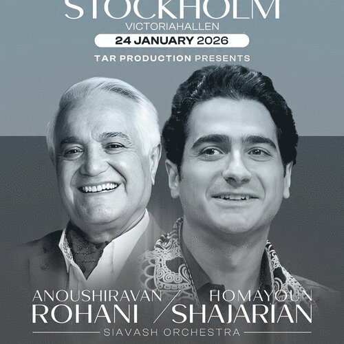 Homayoun Shajarian & Anoushiravan Rohani Live in Stockholm undefined Stockholm, Sweden